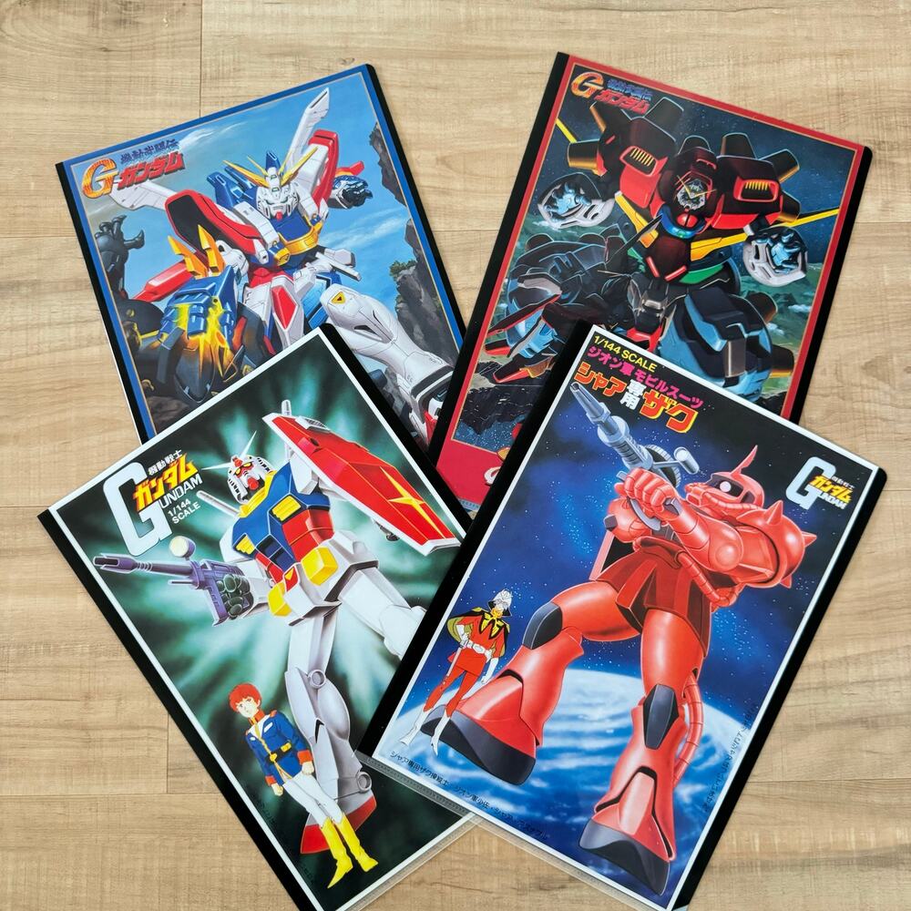 4 Anime Mobile Suit Gundam Ichiban Kuji Prize Visual Art Sheet Clear File Poster